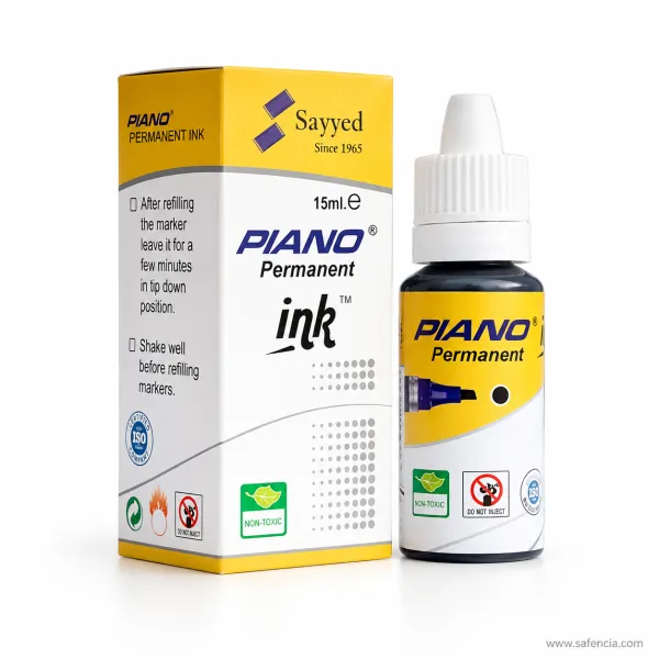 Piano Permanent Marker Ink 15ml Refill Black or Blue