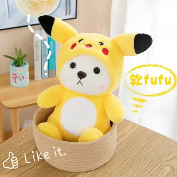 Pikachu Stuffed Bear Toy - Small and Large