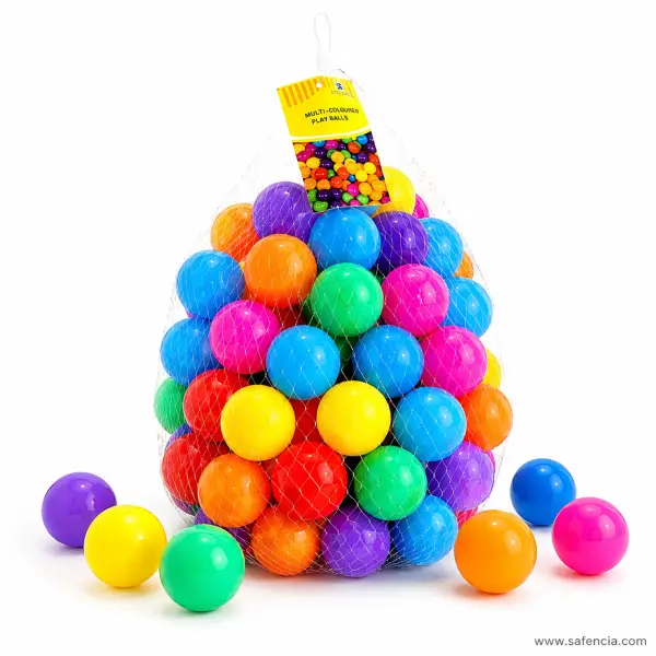 Multicolor Soft Plastic Play Balls for Ball Pit & Play Tent 50 Pcs