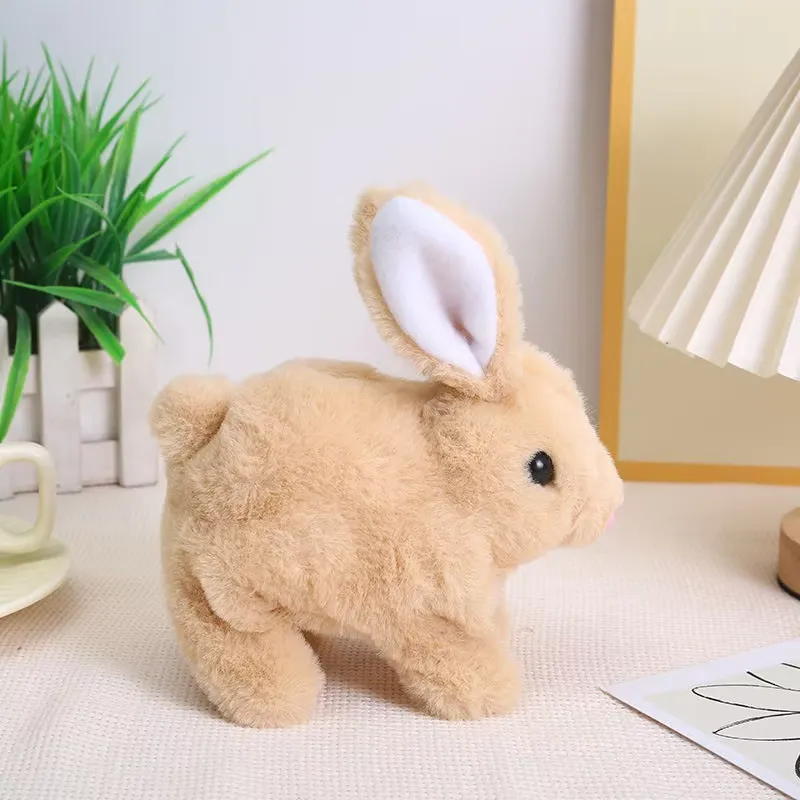 Brown plush rabbit toy