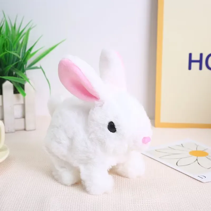 White plush rabbit toy