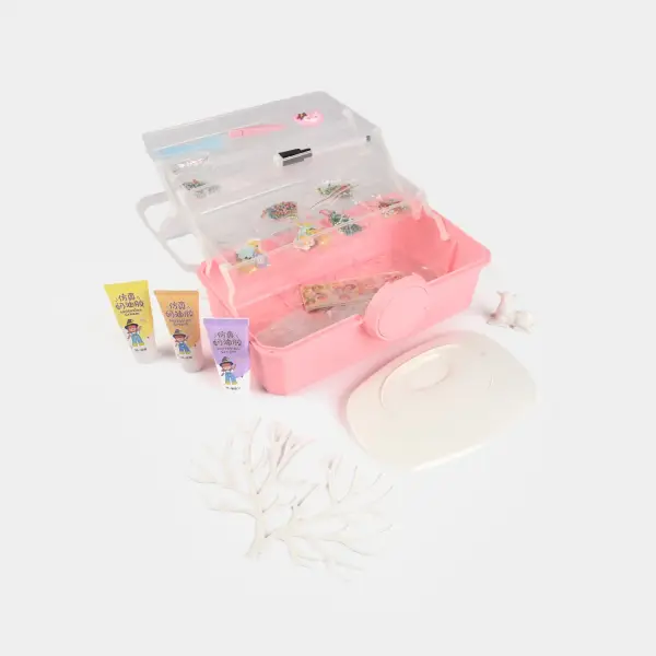 Portable Jewellery Making & Craft Kit – Pink