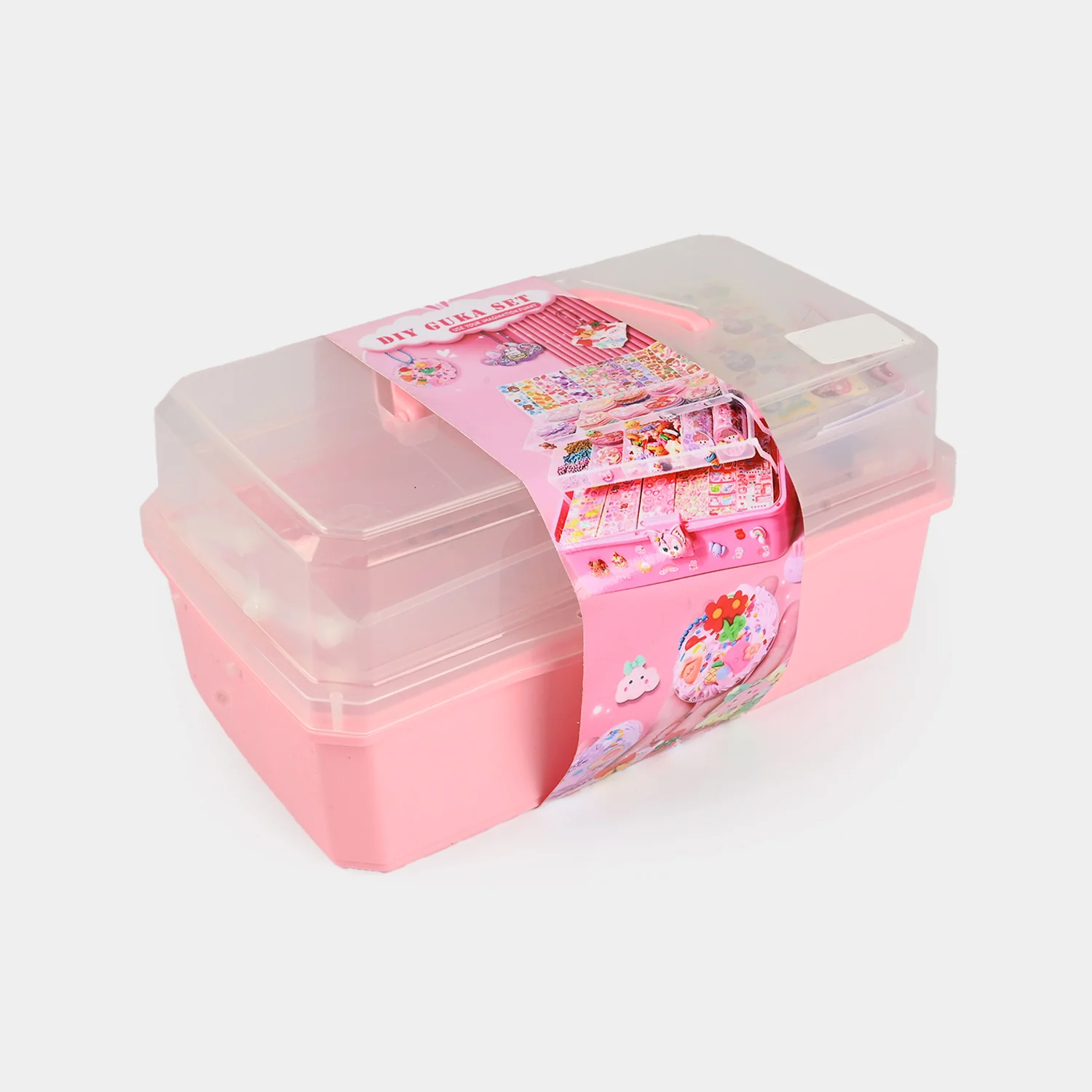 Portable Jewellery Making & Craft Kit side view - folding case