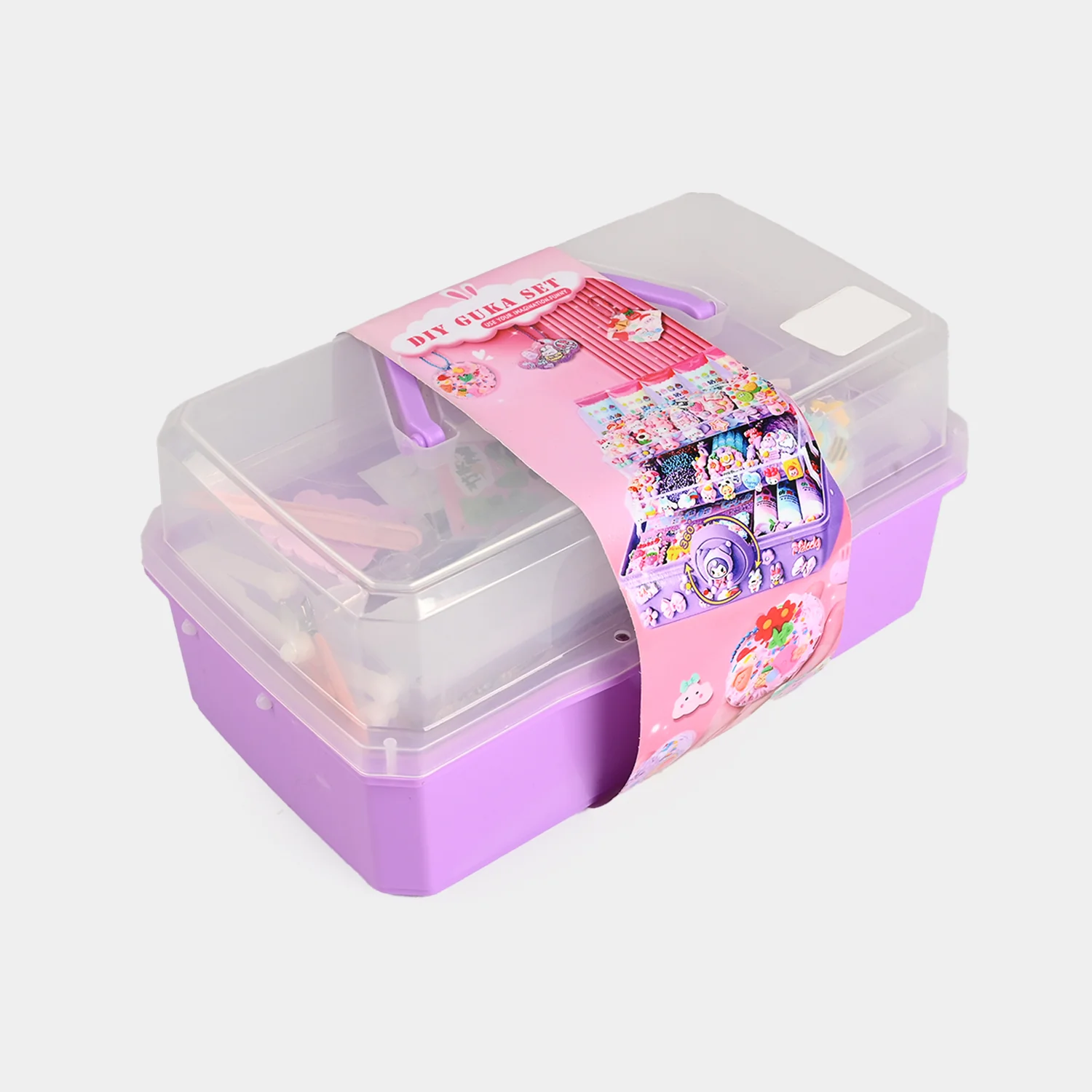 Portable Jewellery Making & Craft Kit side view - folding case