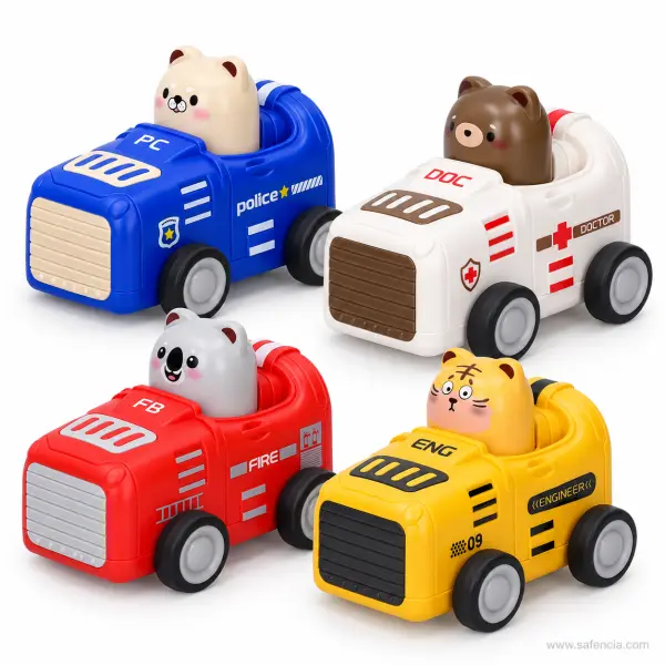 Press and Go Animal Car Toy (Police, Doctor, Fire or Engineer)