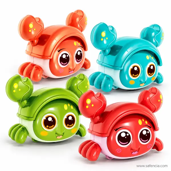 Press and Go Crab Toy (Red, Orange, Green or Teal)