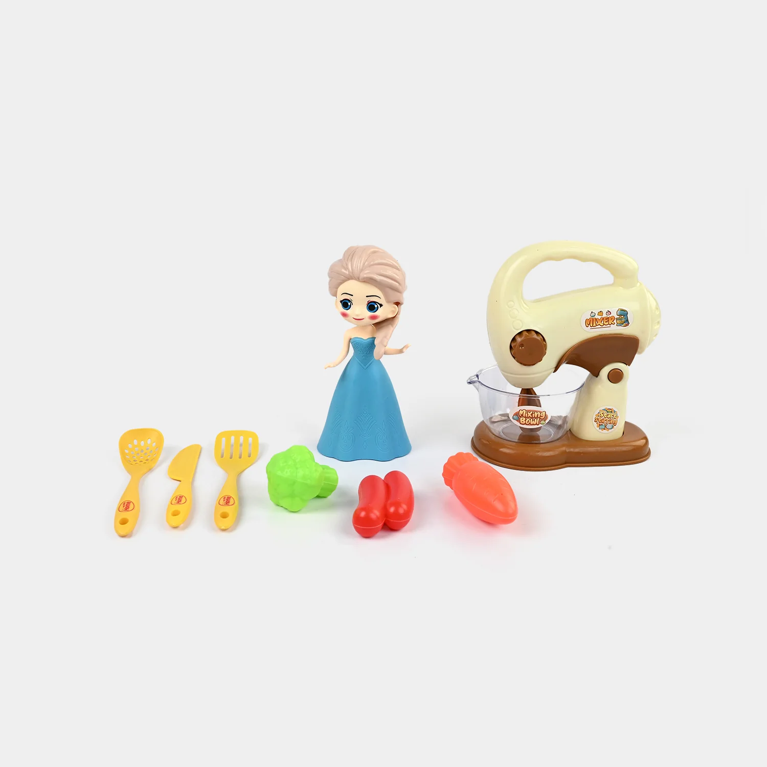 Pretend Mixer & Princess Doll Baking Set box view