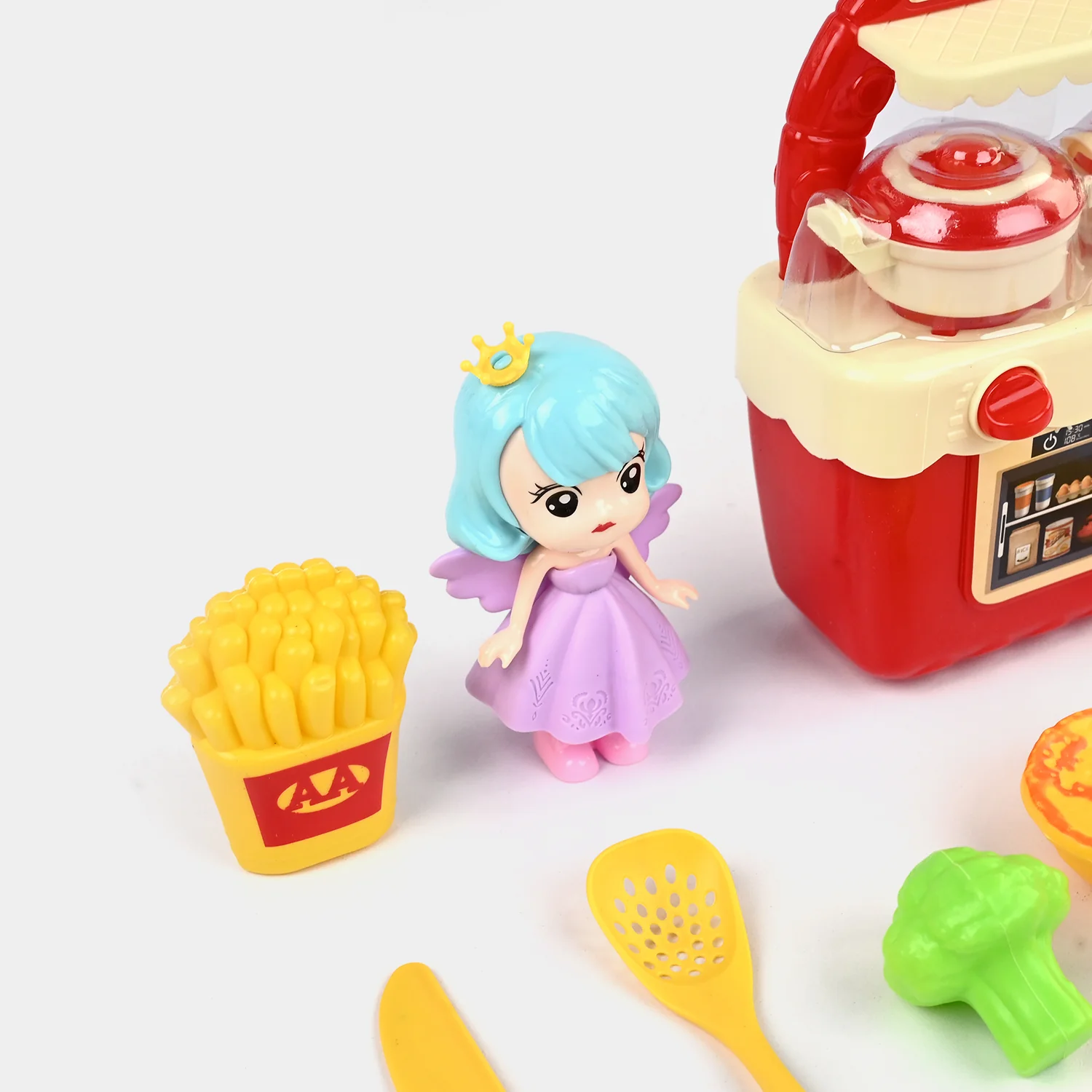 Pretend Play Kitchen Stove Set side view