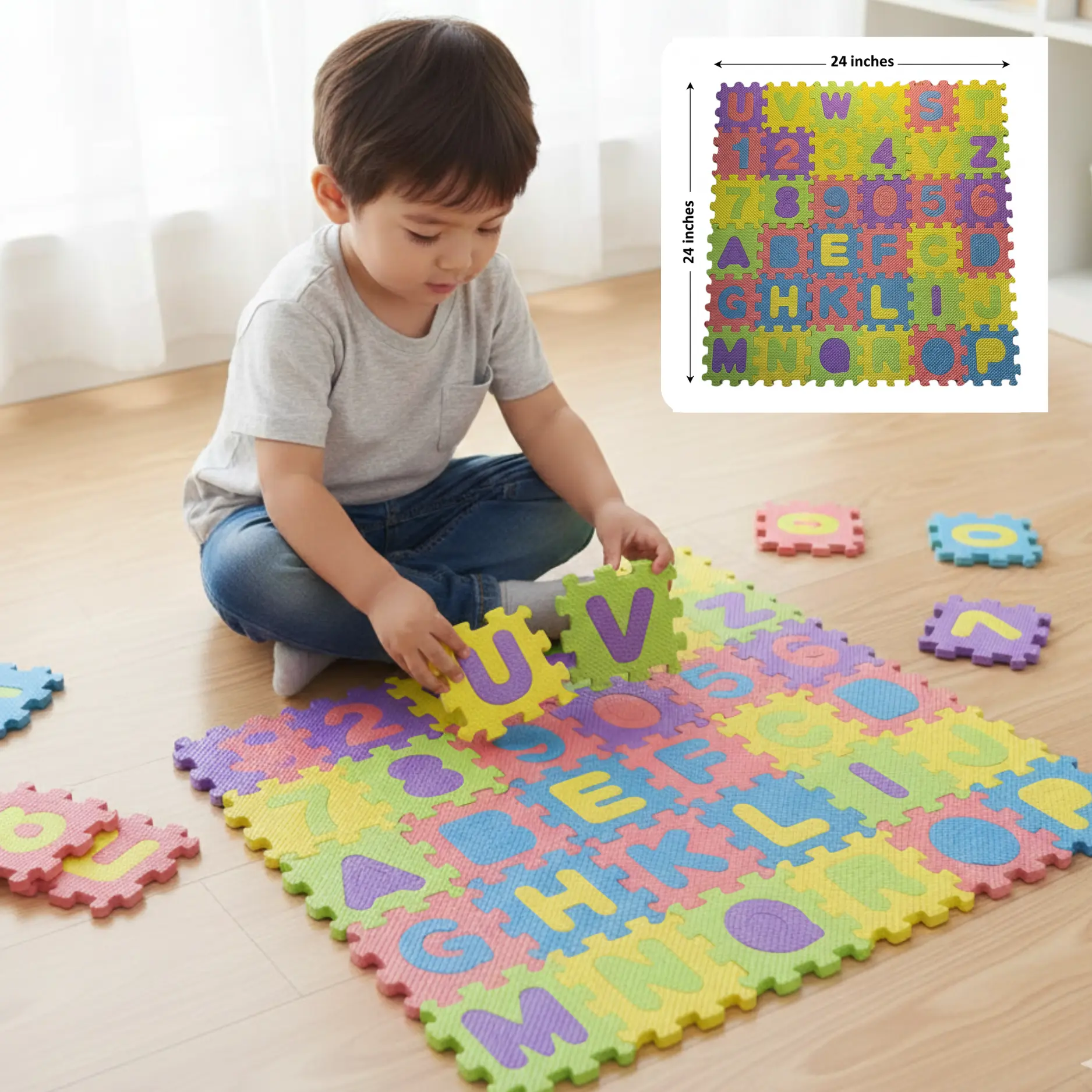 Puzzle Mat 24X24 Inches