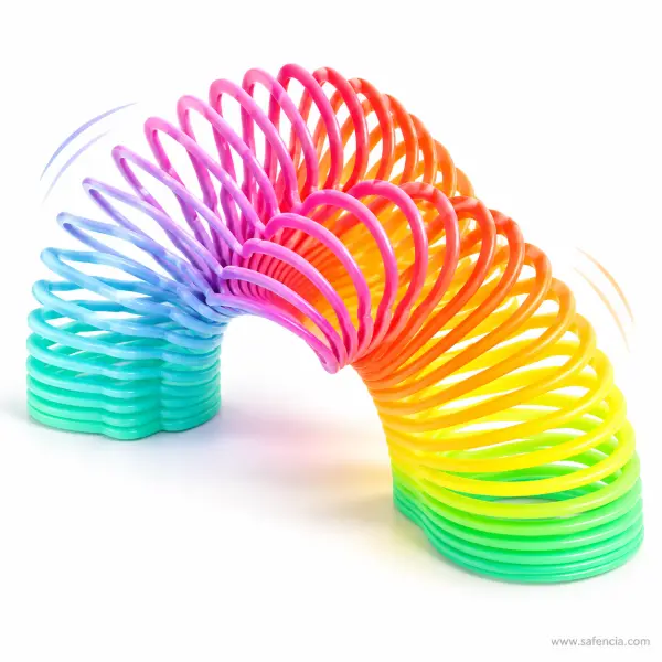 Rainbow Slinky Spring Toy — Shaped Rainbow Coil
