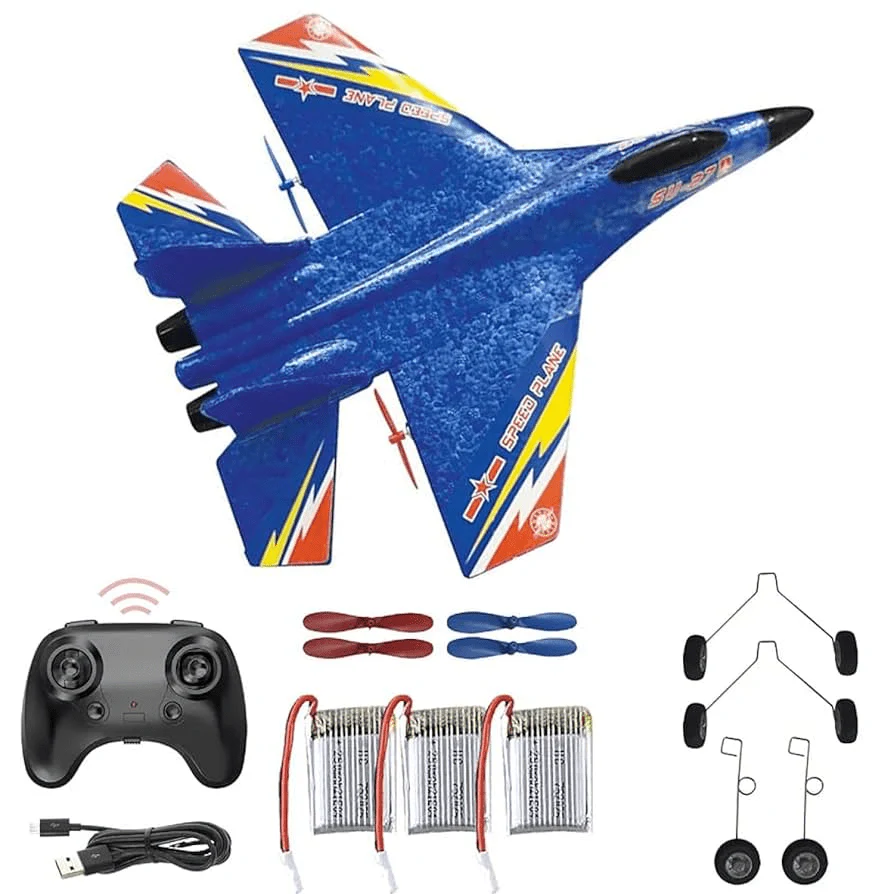 Blue RC airplane kit thumbnail