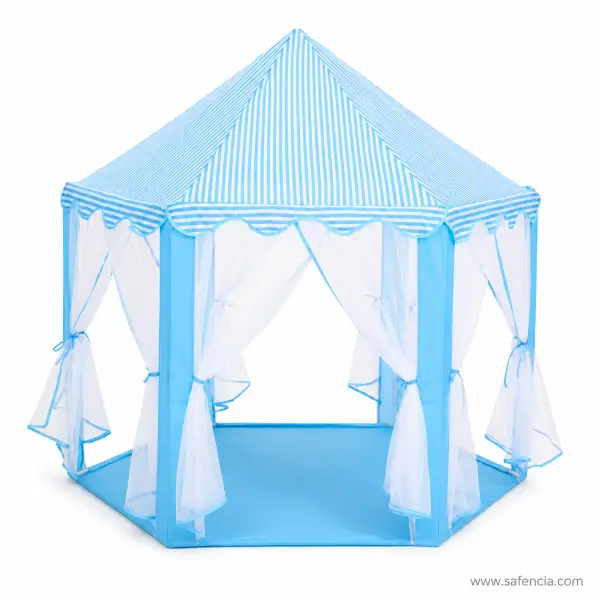 Blue Castle Play Tent House for Kids with Net Curtains