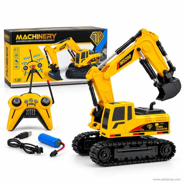 Remote Control Excavator Toy M5200 (RC JCB) with Rechargeable Battery