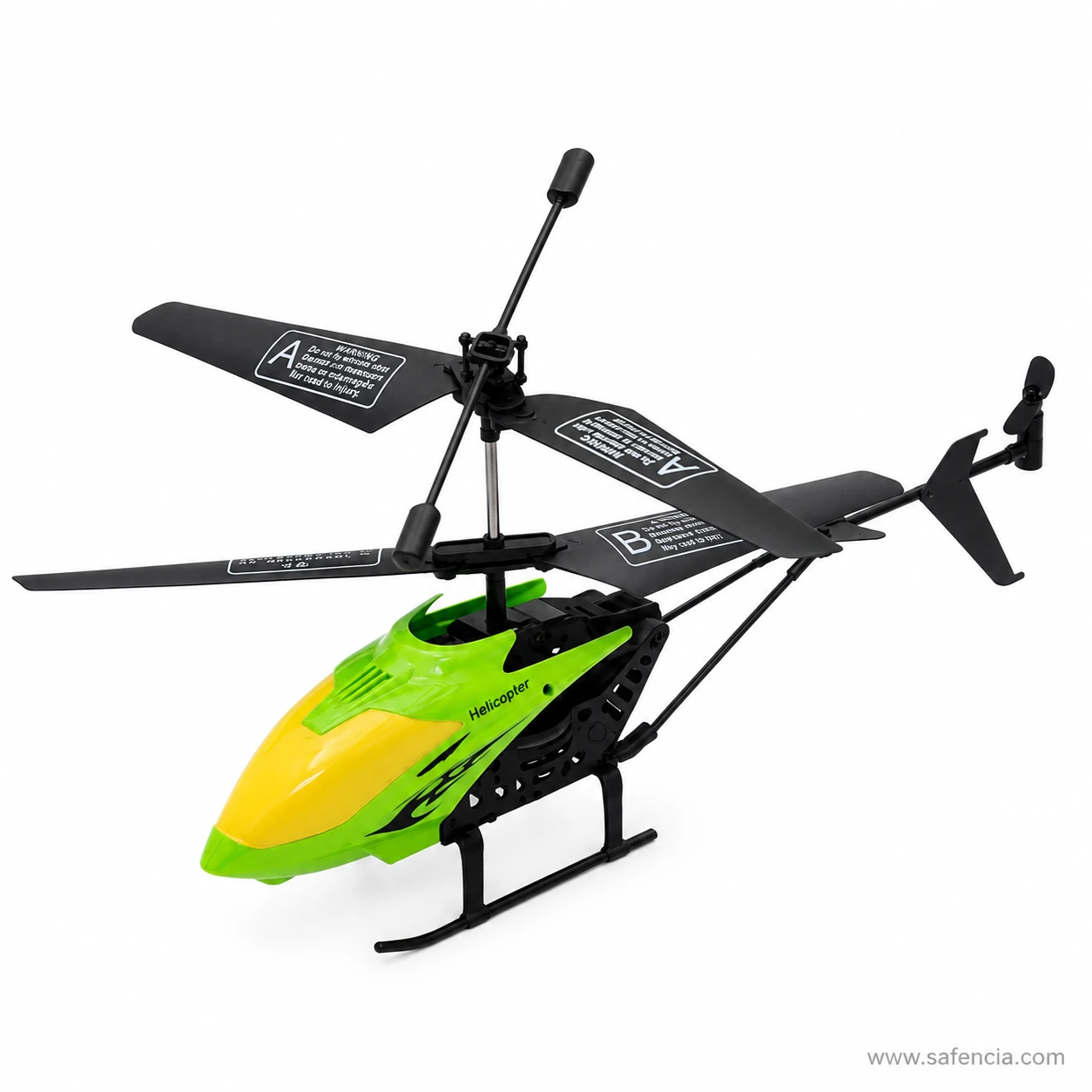 Detail of the LH-1302 helicopter rotor head, horizontal stabiliser and vertical tail rotor