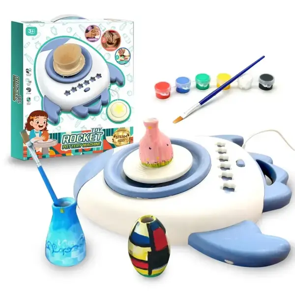 Rocket Electric Pottery Wheel Machine for Kids