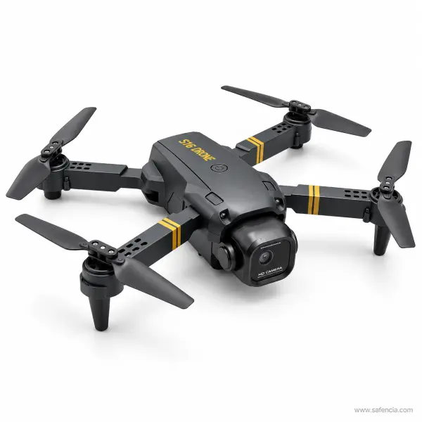 S16 Foldable Camera Drone with Remote and Carry Case (Black or Grey)