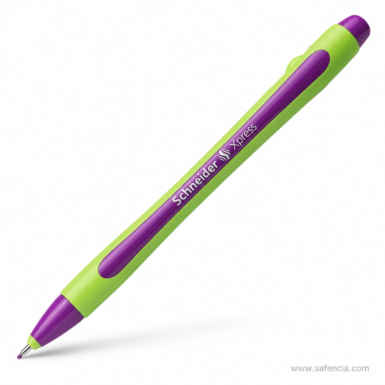 Schneider Xpress violet fineliner shown capped along its full length