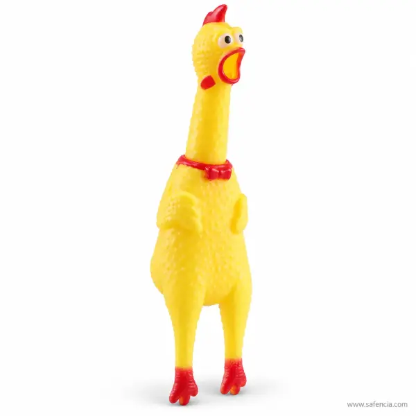 Screaming Rubber Chicken Squeeze Toy