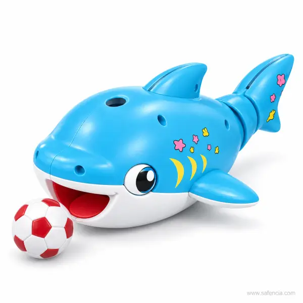 Shark Concert Blowing Ball Musical Toy with Lights and Two Balls