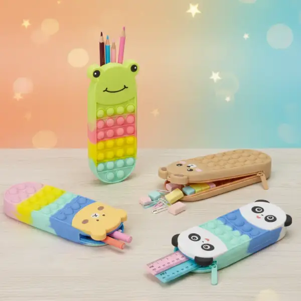 Silicone Poppet Pencil Geometry Case