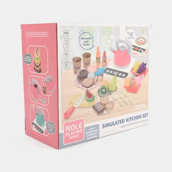 Simulated Kitchen Pretend Play Set for Kids