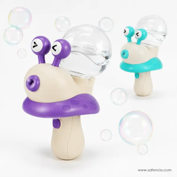 Snail Bubble Blower for Kids — Handheld Bubble Toy with Clear Solution Dome
