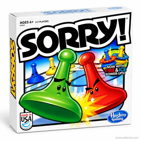 Sorry! Board Game by Hasbro Gaming — Original, Classic Game of Sweet Revenge