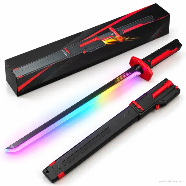 Spark Katana Light Sword Toy with Mist and Sound (80 cm)