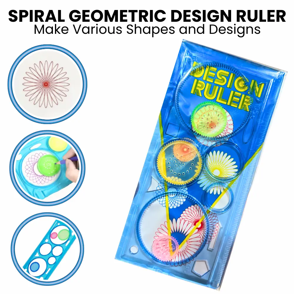 Spiral Design Geometric Ruler