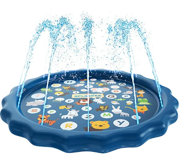 Inflatable splash pad garden