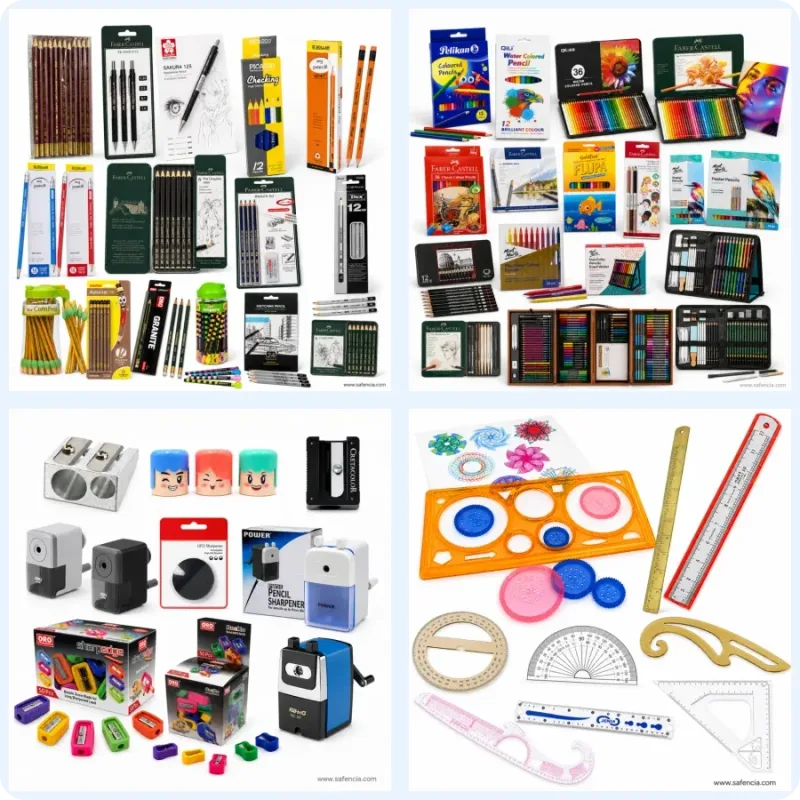 Stationery in Pakistan — lead pencils, colour pencils, sharpeners and rulers