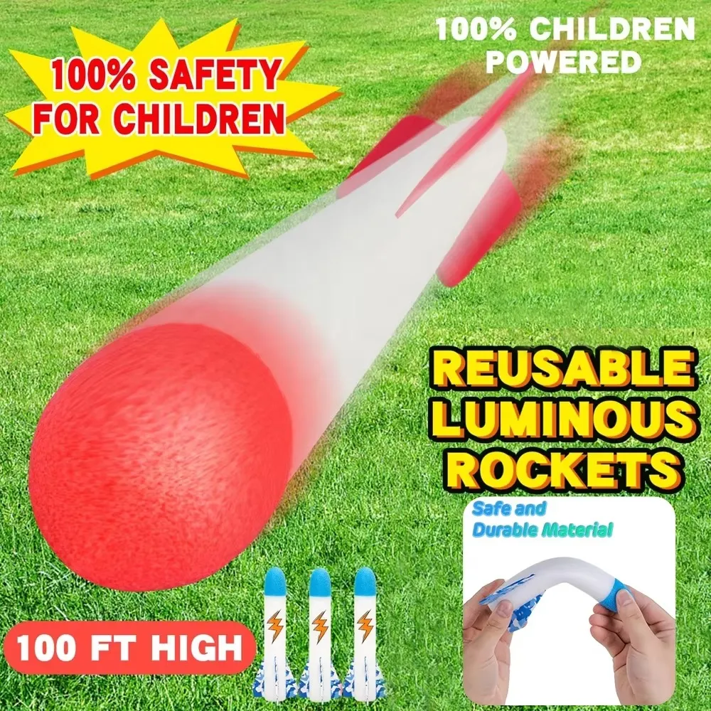 Soft foam reusable stomp rockets
