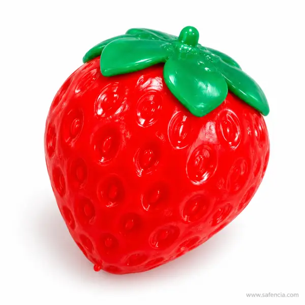 Strawberry Squishy — 9 cm Stretchy Strawberry Squeeze Toy
