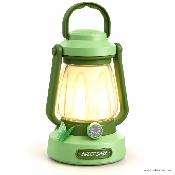 Sweet Days Rechargeable LED Lantern Lamp, Retro Style (Green or Pink)