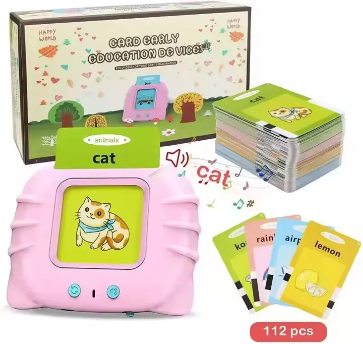 Talking flash cards machine box set