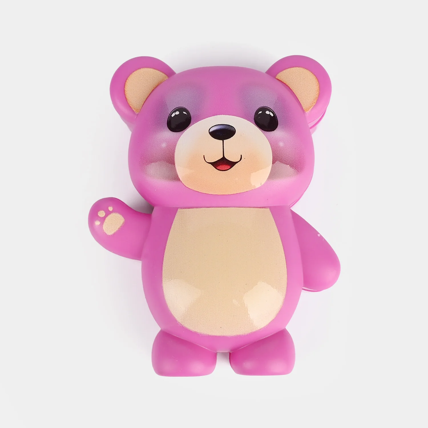 Teddy Bear Makeup Case detail view - shades and lip colours