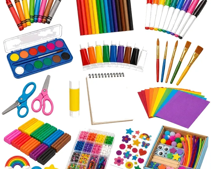 Arts and crafts category — coloring and DIY craft kits for kids