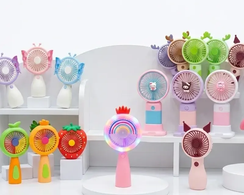 Kids mini fans category — rechargeable handheld fans in Pakistan