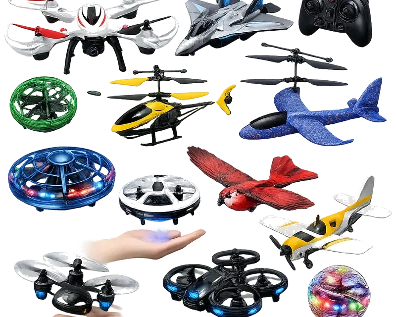 Flying toys category — drones and RC planes for kids