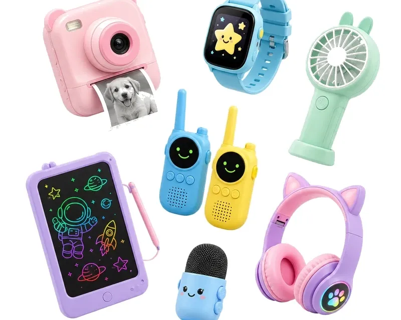 Kids gadgets category — cameras, smart watches and tech toys