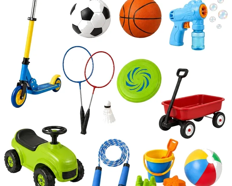Outdoor toys category — sports and active play toys for kids