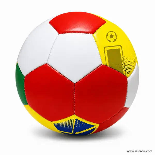 Training Football for Kids Size 5 (Machine-Stitched) Multi-Colour