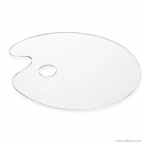 Transparent Acrylic Oval Paint Palette — Small or Large