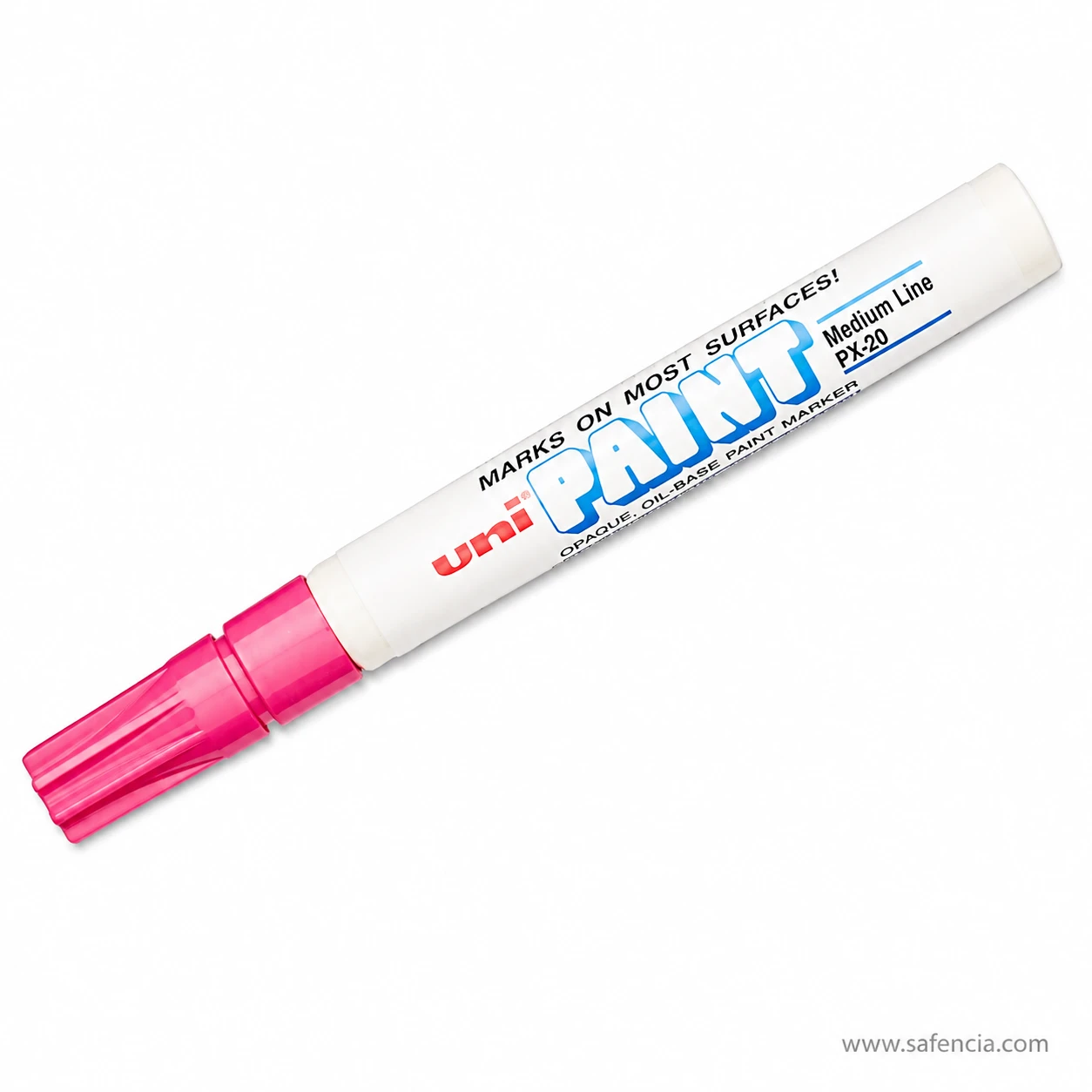 Single pink Uni Paint Marker PX-20 with a pink cap