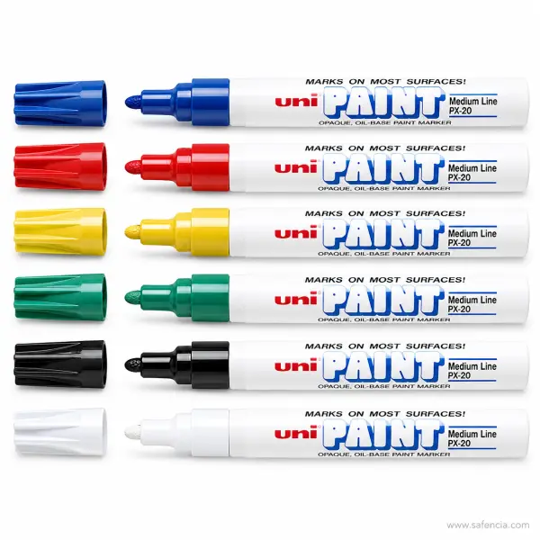 Uni Paint Marker PX-20 Medium Line — Single, 11 Colours