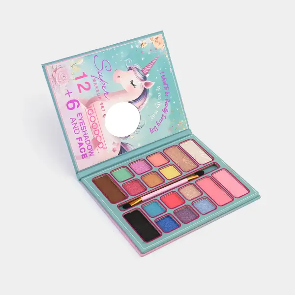 Unicorn 18-Colour Eyeshadow & Face Palette for Girls