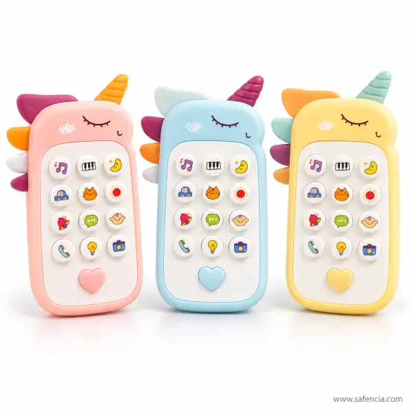 Unicorn Baby Phone Toy with Sound and Picture Buttons