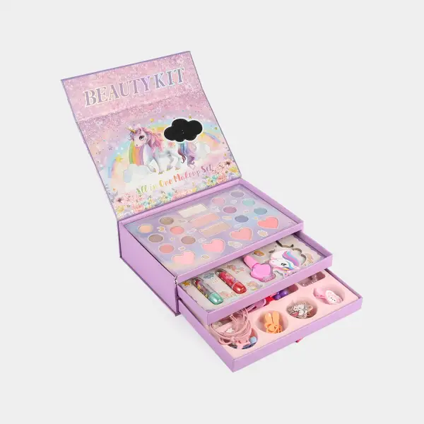 Unicorn Beauty Kit with Accessories Drawer for Girls