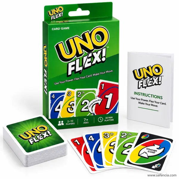 UNO Flex! Card Game with Power Cards - 112 Cards