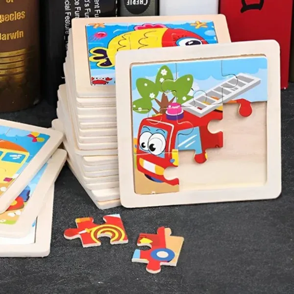 Wooden Colorful 3D Puzzle (random Shapes) product image 4